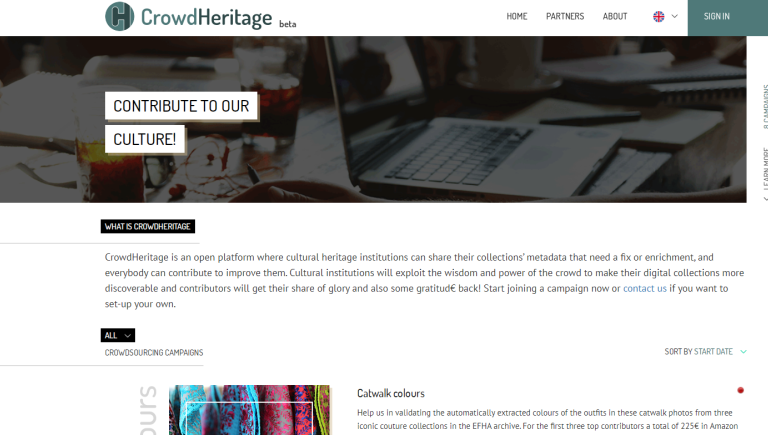 CrowdHeritage Platform